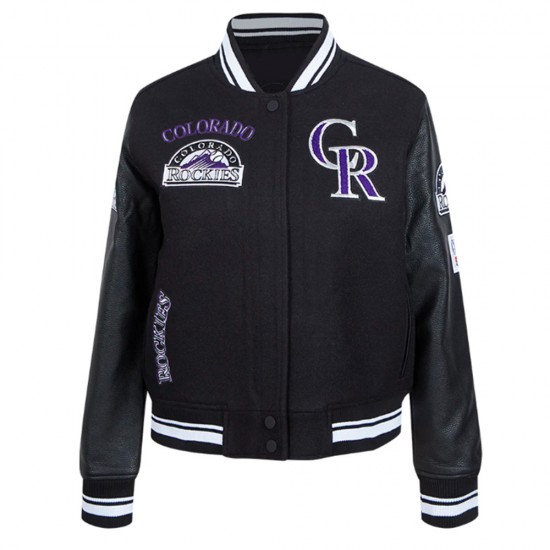 Varsity Retro Classic Rib Colorado Rockies Jacket