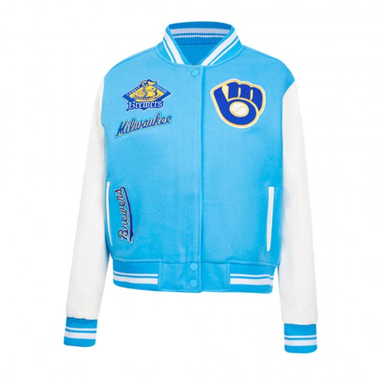 Varsity Retro Classic Rib Milwaukee Brewers Jacket