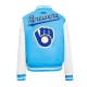 Varsity Retro Classic Rib Milwaukee Brewers Jacket