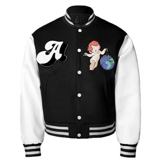 Varsity Worldwide Cherub A Few Good Kids Wool/Leather Jacket