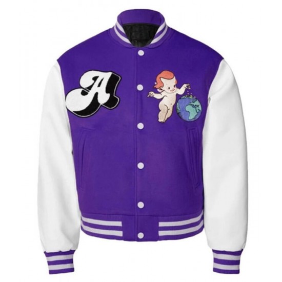 Varsity Worldwide Cherub A Few Good Kids Wool/Leather Jacket