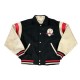 Vintage Louisville Slugger Black and Cream Varsity Jacket