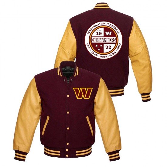 Washington Commanders Letterman W Jacket