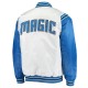 White/Blue Orlando Magic Renegade Varsity Satin Jacket