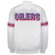 White Houston Oilers Retro Satin Jacket