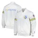 White The Power Forward LA Chargers Satin Jacket