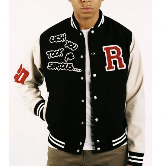 Wish You Took Me Serious Varsity Jacket