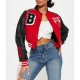 Women’s Chicago Bulls Cropped Varsity Jacket