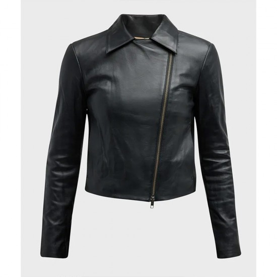 Women’s Vince Zip Front Leather Jacket