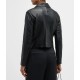 Women’s Vince Zip Front Leather Jacket