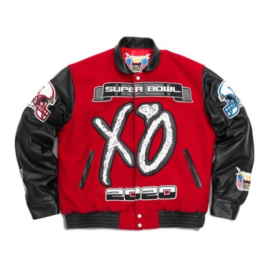 Xo The Weeknd Super Bowl Lv Varsity Wool Jacket