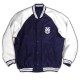 Xavier University Navy Blue and White Satin Jacket