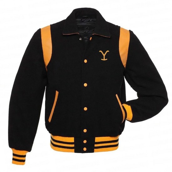 Yellowstone Dutton Ranch Teddy Wool Varsity Jacket