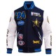 All Star Game 2024 Men's Wool Varsity Jacket Midnight Navy Blue