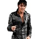 American Singer Elvis Presley Black Leather Jacket