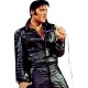 American Singer Elvis Presley Black Leather Jacket