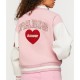 Amour Paris Pink Varsity Jacket