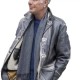 Anthony Bourdain Grey Leather Jacket