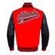 Atlanta Hawks Script Tail Classic Rib Varsity Jacket