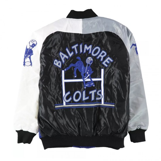 Baltimore Colts The Reliever Varsity Satin Jacket