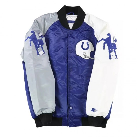 Baltimore Colts The Reliever Varsity Satin Jacket