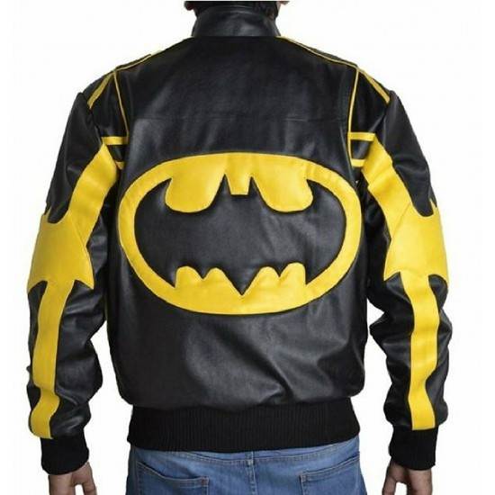 Mens Batman Arkham Knight Leather Jacket Costume