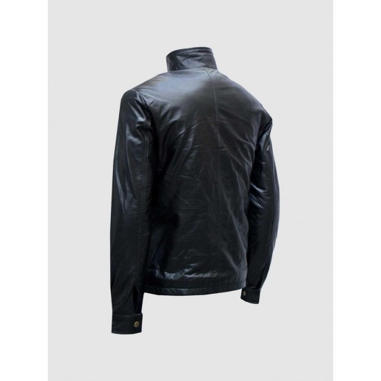 Biker Black Leather Jacket