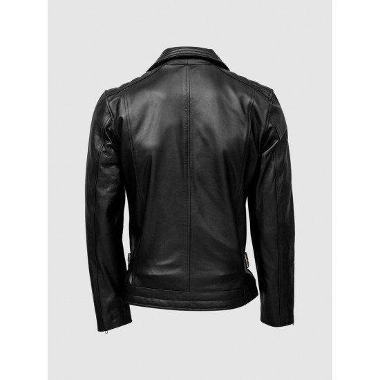 Biker Quilted Leather Jacket