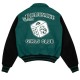 Billionaire Girls Club Dice Green Varsity Jacket