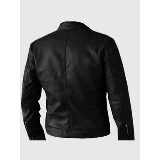 Black Exclusive Biker Leather Jacket