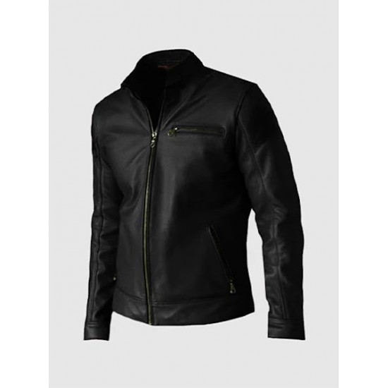 Black Exclusive Biker Leather Jacket