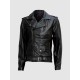 Black Motorcycle Leather Jacket