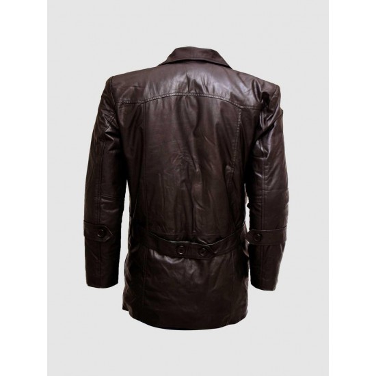 Blazer Brown Leather Jacket