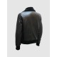 Bomber Leather Jacket With Fur