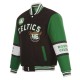 Boston Celtics Black and Green Varsity Wool Jacket