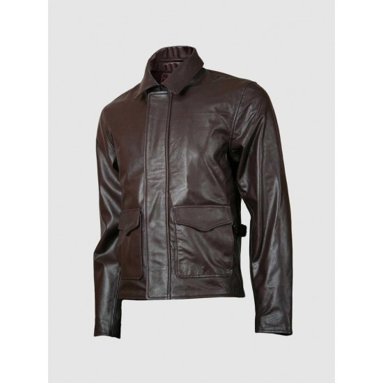 Brown Biker Leather Jacket