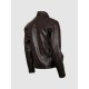 Brown Biker Leather Jacket