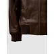 Brown Sheep Leather Bomber Jacket