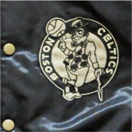 Celtics 75th Anniversary Black Satin Jacket