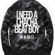 Cha Cha Beat Boy Black Satin Bomber Trendy Jacket