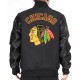 Chicago Blackhawks Animal Patches Black Varsity Jacket