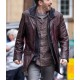 Chris Evans Red One Brown Real Leather Jacket