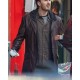 Chris Evans Red One Brown Real Leather Jacket