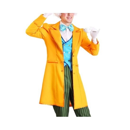 Classic Mad Hatter Costume Yellow Coat