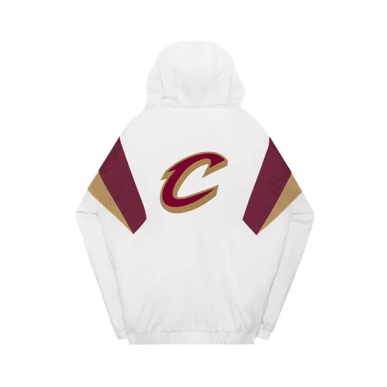 Cleveland Cavaliers Breakaway White Hoodie Jacket