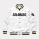 Colorado Buffaloes White Varsity Satin Jacket