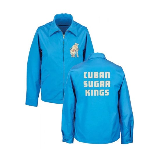 Cuban Sugar Kings Full Zip Sky Blue Jacket