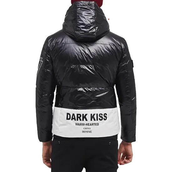 Cyberpunk Hooded White Block Jacket