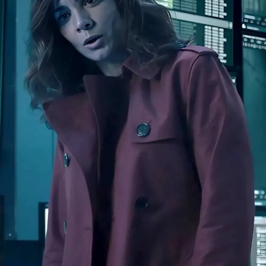 Dark Matter Alice Braga Red Trench Coat