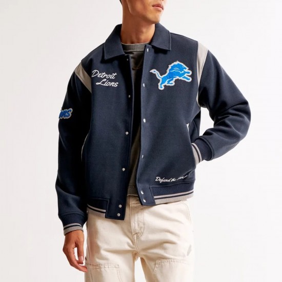 Detroit Lions Defend The Den Varsity Jacket